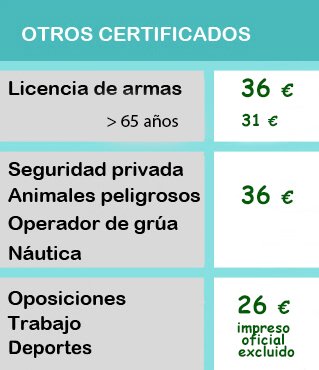 Precios de obtención y renovación de certificados médicos en Oviedo